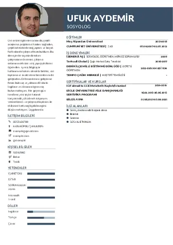 Sosyolog Cv Örnekleri cv indir